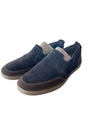 Clarks Men's Navy Suede Slip-On Casual Shoes